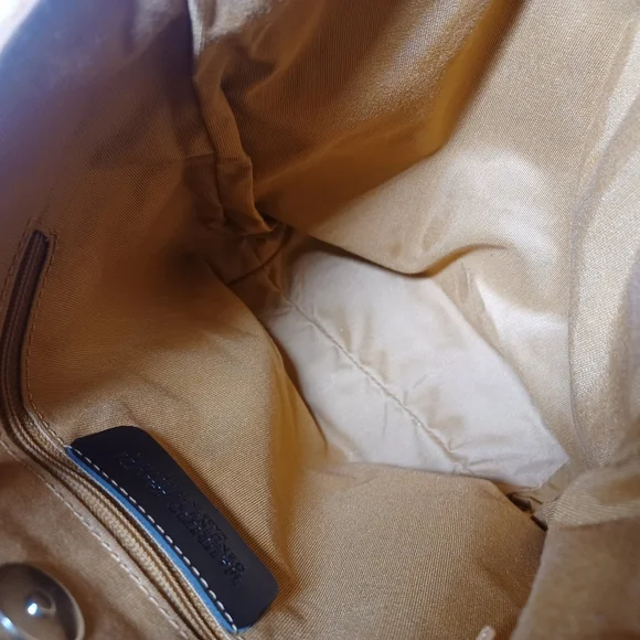 Maurizio Taiuti Suede Purse NWOT Approx 11X9.5X3 Genuine Leather Made in Italy - Picture 13 of 15